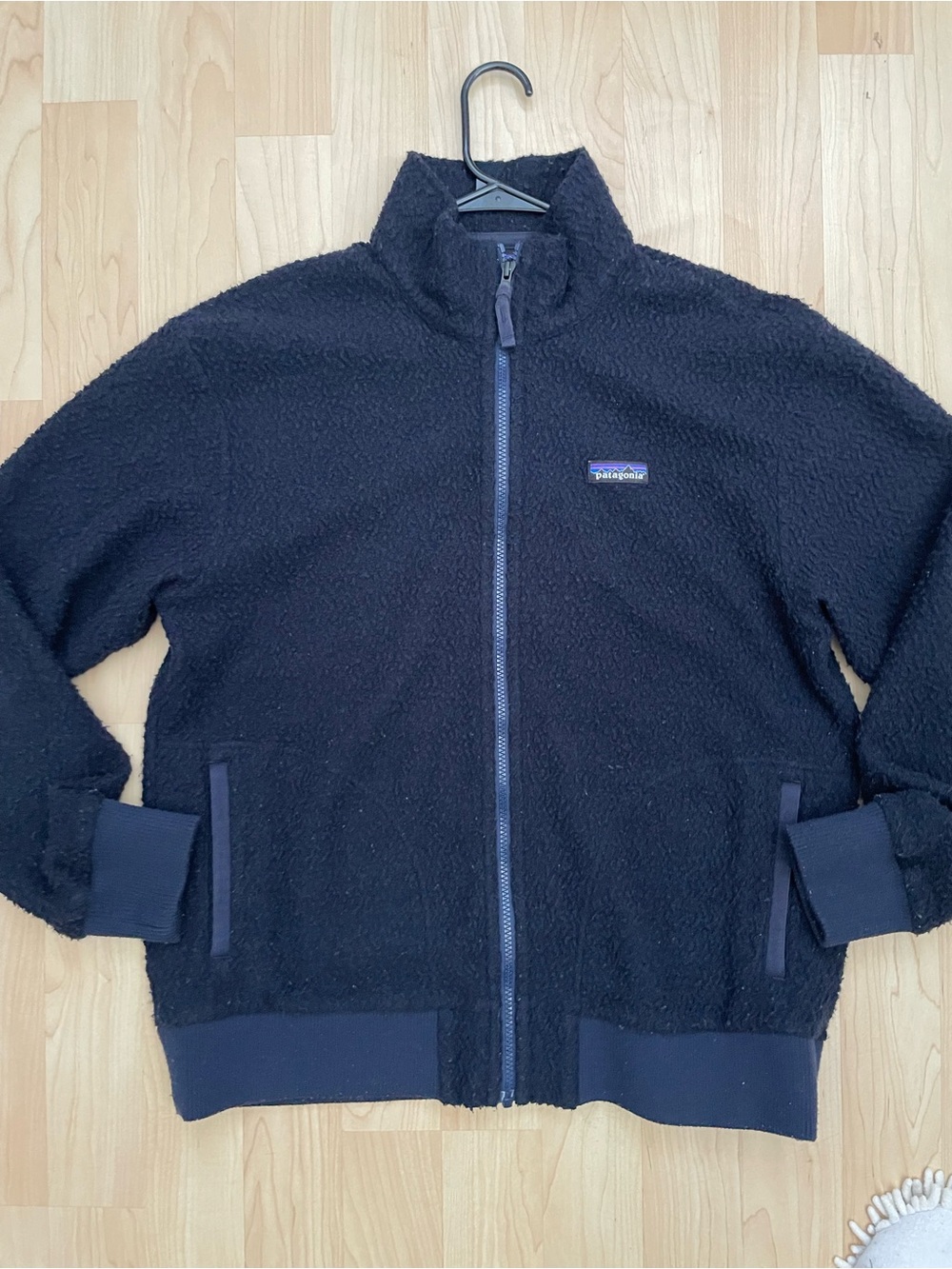 Patagonia Men’s Dark Navy Full‑Zip Wool Blend Jacket Size L